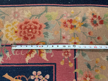 Load image into Gallery viewer, 9x12 Antique Chinese Art Deco Rare Overall Floral 275cm x 351cm  c.1920
