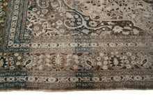 Load image into Gallery viewer, Rare Antique Rug Traditional Rug Handmade Oriental Rug 10&#39;x13&#39; Beige 1880

