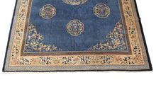 Load image into Gallery viewer, 9X12 Antique Peking Rug Chinese Art Deco Rug 274cmX348cm Handmade Blue C.1920
