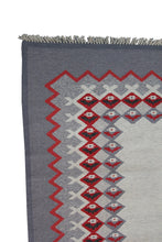 Load image into Gallery viewer, Vintage European Rug Hand Woven Geometric Tapestry 6x9 183cm x 275cm
