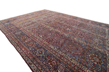 Load image into Gallery viewer, 12&#39;x20&#39; Exceptional Antique Handmade Rug Vase Masterpiece Purple Red Kork 1890
