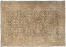 Load image into Gallery viewer,  9x12 Rare Antique Malayerr Rug Beige All Over Tonal Exceptional Fine 1920
