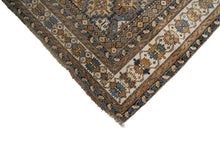 Load image into Gallery viewer, 4x5 Antique Shirvan Caucasian Rug Tribal Geometric Rug 122cmx147cm Blue C.1880

