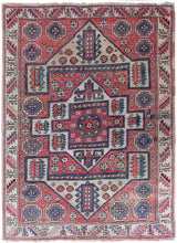 Load image into Gallery viewer,  5x6 Antique Turkish Bergama Rug Kazak Collectors Rug Pink 147cmx178cm C.1890
