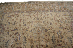  8x11 Antique Oushak Handmade Carpet Oushak Wool Rug 249cm x 295cm