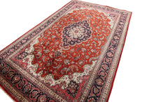 Load image into Gallery viewer, 7x10 Fine Silk Qumm Silk Ghhomm rug 100% Silk  foundation  Handmade Vintage Rug
