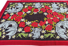 Load image into Gallery viewer, Antique English Needlepoint Tapestry Elephants 3x5 Black  102cm x 145cm C.1930
