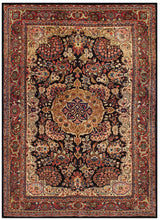 Load image into Gallery viewer, 5x7 Antique Rug magnificent Mohajeran Handmade Rug Blue 137cm x 198cm Circa 1920
