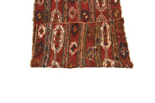 Load image into Gallery viewer, 2&#39;x6&#39; Antique Sumak Soumak Saddlebag Rug Brick Red  (69cmx168cm) C.1940
