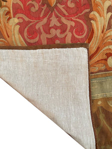 1920 Antique French Aubusson Tapestry Rug Floral Vase Runner 3x10 1880 97x287cm
