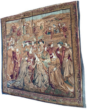 Load image into Gallery viewer, 8x9 1890 Antique French Tapestry Arts &amp; Crafts Ceremonial 239cm x 257cm
