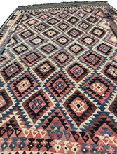 Load image into Gallery viewer, Antique Tribal Kelim Flatwoven Kelim Geometric Rug 10x16 310cm x 472cm C.1920
