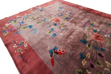 Load image into Gallery viewer, 9x12 Rare Antique Art Deco Rug Chinese Rug Tree of Life Rug 267cm x 346cm 1920

