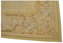 Load image into Gallery viewer, 8x11 Estate Vintage French Aubusson Rug Handwoven Soft Beige Rug Area Rug 8x10 
