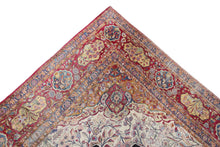 Load image into Gallery viewer, 11x14 Exceptional Rare Fine Antique Silk Dabir 10x14 Rug Bird 328cmx427cm C.1890
