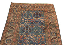 Load image into Gallery viewer, 5x7 Rare Antique Tribal Rug Fine Collectors 160cm x 213cm Rug  Blue c.1870
