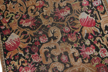 Load image into Gallery viewer, 4x19 Antique Runner Caucasian Karabagh Runner Rug Rare Wool Handmade Black 1870
