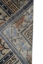 Load image into Gallery viewer, 9x12 Rare  Antique Peking Chinese Art Deco Rug Camel Hair Qing Dynasty 1900
