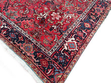 Load image into Gallery viewer, Antique Herriz Serrapi Rug High Quality Carpet 8x11 Red 252cmx346cm Circa 1930
