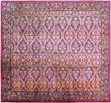Load image into Gallery viewer, 13x16  Vintage Large Art Deco Rug Art Nouveau Rug European Arts &amp; Crafts Rug 
