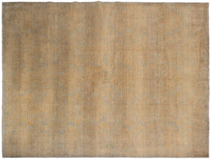 9x12 Vintage Turkish Oushak Beige Area Rug Distressed Neutral Handmade Oushak