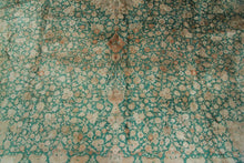 Load image into Gallery viewer, 10x13 Signed Rare Fine Silk Handmade Rug Handmade Area Rug Quality Green 10x14
