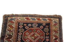 Load image into Gallery viewer, 3x5 Authentic Antique Caucasian Shirvan Rug Geometric Wool Foundation C.1890
