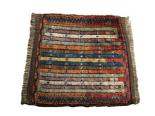 Load image into Gallery viewer, 2x2 Rare Fine Antique Yastic Collector  Turkish Hereke Rug Multi Striped C.1900
