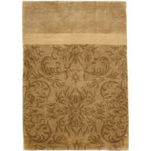 Load image into Gallery viewer, 2&#39;x3&#39; 100% Natural Silk Vintage Tibetan Rug Light Green Circa 1980
