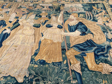 Load image into Gallery viewer, 10x13 17th.C Antique Flemish Tapestry Rare Historical Wool &amp; Silk 312cmx396cm

