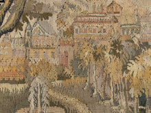 Load image into Gallery viewer, Antique Flemish Tapestry Verdure Bird Wool &amp; Silk 115cmx168cm Green 4x6 C.1880
