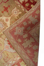 Load image into Gallery viewer, 12x15 Vintage Turkish Oushak Rug Geometric Art Nouveau Rug Handmade  361x463cm
