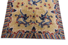 Load image into Gallery viewer, 6x9 Antique Chinese Rug Ningshia Rare 5 Paw Dragon 1920  193x274cm
