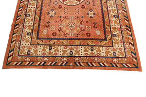 9x12 Rare Vintage Chinese Art Deco Art Nouveau Khotan Rug 262cmx361cm Pink 