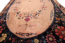Load image into Gallery viewer, 13x21 Antique Art Deco Rug Art Nouveau Rare Walter Nichols Beige  388x640cm
