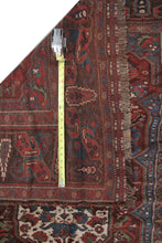 Load image into Gallery viewer, 5X7 Rare Antique Kurdishh Rug Geometric Tribal Blue 168cmx206cm C.1890
