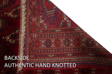 Load image into Gallery viewer, 3X5 Antique Exceptional Turkoman Tapestry Wall Hanging Rug  Red 1910 Boho
