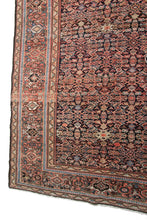 Load image into Gallery viewer, 5x10 Rare Antique Rug Fine Rug Geometric Traditional Oriental Rug Navy Blue 1900
