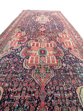 Load image into Gallery viewer, 9x17 Antique Mahall Sultanabadd Rug 1880 Geometric  Handmade Rug 257x 511cm
