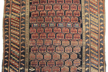 Load image into Gallery viewer, 4X6 Authentic Antique Caucasian Shirvan Rug Kuba Blue 117cmX173cm c.1880
