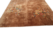 Load image into Gallery viewer, 9x12 Rare Antique Art Deco Rug Antique Chinese Rug Art Nouveau  265 x 351cm 1920
