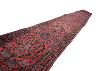 Load image into Gallery viewer, 2x15 Antique Lilihann Handmade Overall Runner Traditional  Mohajeran c. 1890
