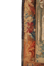 Load image into Gallery viewer, 18th Century Tapestry Antique Flemish Tapestry Wool Silk Verdure 5x6ft 153x165cm
