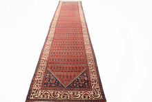 Load image into Gallery viewer, 4&#39;x15&#39; Handmade Runner Exceptional Antique Rug Fine Area Rug Paisley Rust C.1900
