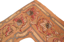 Load image into Gallery viewer, 4x7 *Rare Antique French Tapestry &quot;Entre Fenetres&quot; Gold  (122cm x 196cm) C.1880
