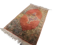 Load image into Gallery viewer,  2x3 Rare Vintage Turkish Rug Cotton Kaysari 61cm x91cm Fine Tapestry Handmade
