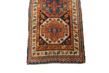 Load image into Gallery viewer, 3X12 Rare Antique Rug Caucasian Kazak Fine Runner 94cm x 369cm Boho Rug  C.1880
