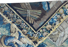 Load image into Gallery viewer, 18th C Rare Antique French Aubusson Tapestry 252cm x 287cm Wool &amp; Silk Isaac 8x9
