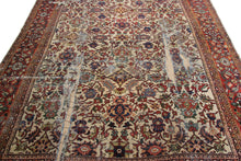 Load image into Gallery viewer, 10x14 Repairman&#39;s Dream Antique Sultanabadd Rug Handmade Rug Geometric  c.1890
