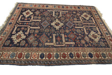 Load image into Gallery viewer, 4X6 Authentic Antique Caucasian Shirvan Rug Geometric  Blue 127cmX175cm C1890
